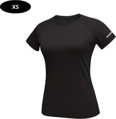 Livano Sportshirt Dames - Sport - Fitness - Compressie Shirt - Corrigerend Hemd - Sportkleding - Vrouwen - Zwart - XS
