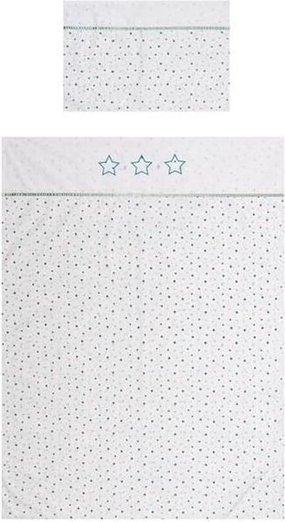 Briljant Baby Dekbedovertrek Don - Turquoise - Junior (120x150 cm + 1 sloop)