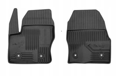 Frogum - No.77 - Automatten 3D - Geschikt voor FORD Transit Connect (2013-2022) - 1-delig (volledige breedte) - TPE Rubber - Zwart