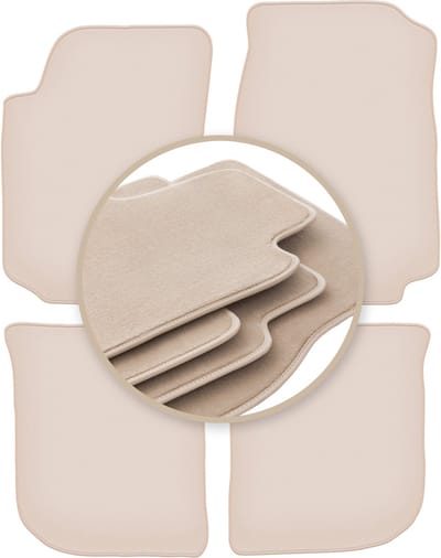 PREMIUM beige matten voor: Audi A6 C4 sedan, stationwagen, avant 1994-1997