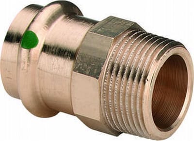 Viega Sanpress Overgangskoppeling SC buitendraad 28x1 1/4 brons