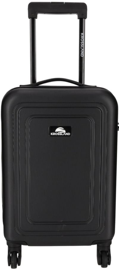 KROSSLAND Handbagage Trolley – 54 cm Cabin Koffer – 32,5 x 19 x 54 cm – Harde Reiskoffer met TSA Cijferslot, 360° Dubbele Wielen en Telescoopgreep – Zwart