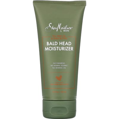SheaMoisture, hydratant pour hommes chauves, huile d'arbre à thé et beurre de karité, 5,5 fl oz (163 ml) gray