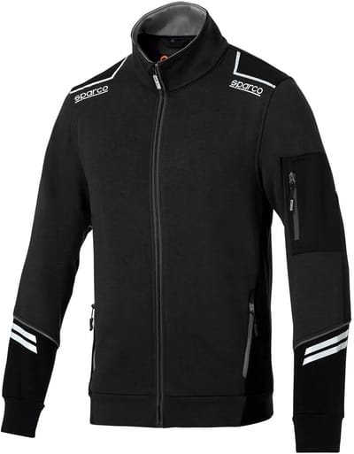 Sparco Full Zip Tech Alabama Vest - Zwart — Groen — XXXL