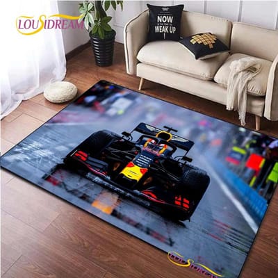 Raceauto Patroon Kleed voor Slaapkamer Woonkamer Tapijt voor Keuken Vloermatten Huisdecoratie Alfombra Kinderspel Antislip Vloerkussen Kleed 40x60cm