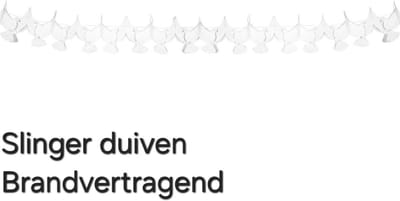 Slinger Duiven 6 meter , Brandvertragend/ Brandveilig, Huwelijk, Jubileum, Communie, Themafeest