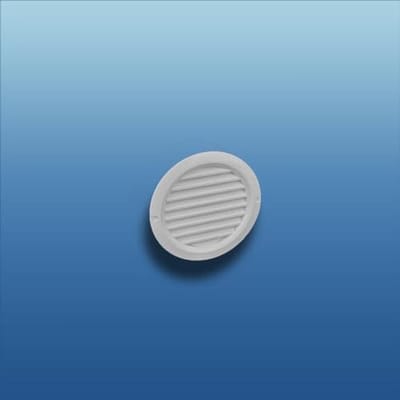 Weerbestendig Ventilatierooster Rond met Insectennet voor Luchtafvoer en Toevoer Grijs