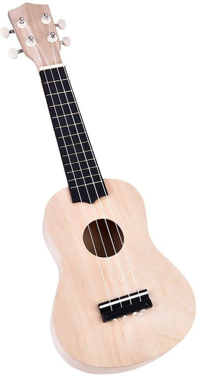 Allecto - 21 inch Ukulele Kit - DIY Muziekinstrument - Houten Behuizing - Vier Snaren - Perfect voor Beginners en Creatieve Geesten - Stimuleert Mu..