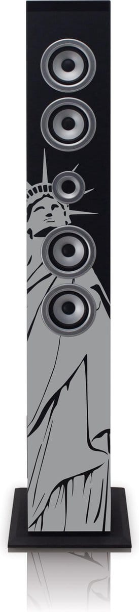 Ices IBT-6 NY Liberty - Bluetooth Speaker - USB en SD - LCD Scherm