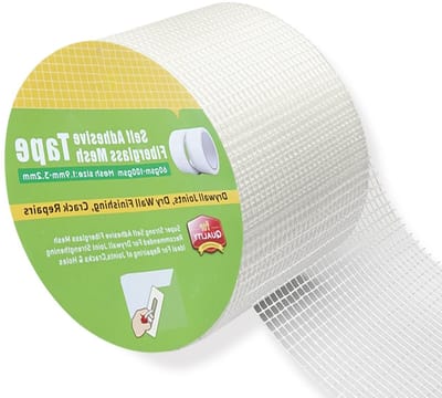Zelfklevende Glasvezeltape 100mm x 50m voor Het Verbinden van Gyproc Panelen, Repareren van Scheuren en Gaten in Droge Bouw