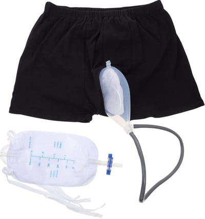 longziming -Unisex Urineopvangzak Set – Zacht & Huidvriendelijk Siliconenmateriaal – Inclusief Twee Verdikte Opslagzakken – Veilig en Hygiënisch – Comfortabel Fixatie-ondergoed