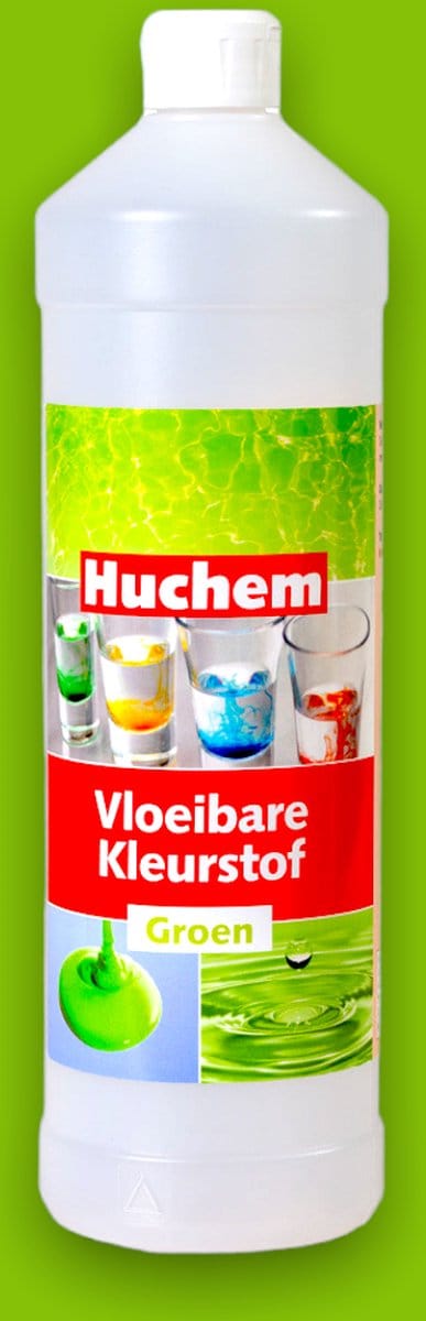 Kleurstof | Vloeibaar | 1L | Kleurmiddel | Pigment | Colour | Fles | Bottle | Groen