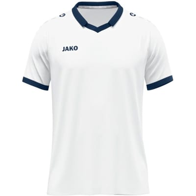 Jako Glory Shirt Korte Mouw Heren - Wit / Marine | Maat: S