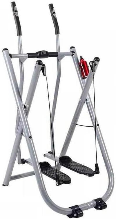 Opvouwbare Crosstrainer - Hometrainer Fitnessapparaat - Cardio Training - Ruimtebesparend Ontwerp - Max 119kg - Zilver