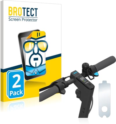 BROTECT - Screenprotector voor Segway Ninebot KickScooter MAX G30D - Folie Beschermfolie transparant 2 Stuks