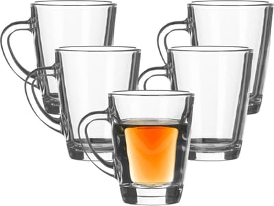 LAV Theeglazen/koffie glazen - helder transparant glas - 2x stuks - 250 ml