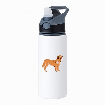 Hacebo® - Hond waterfles met rietje zwart - Honden - Dieren liefhebbers - puppy's - huisdieren - Hondenpoot - Love my dog - hond - labrador - herdershond - border collie - dog - water fles - 650ML