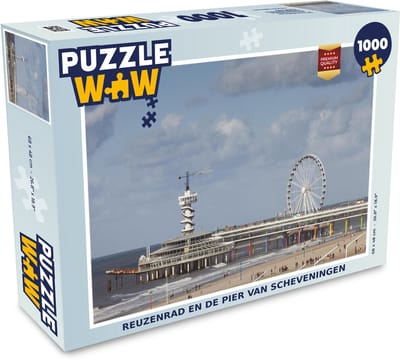 Puzzel Reuzenrad en de Pier van Scheveningen - Legpuzzel - Puzzel 1000 stukjes volwassenen