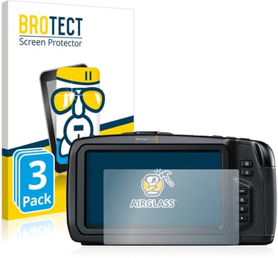 Screenprotector 3 Stuks voor Blackmagic Pocket Cinema Camera 4K / 6K Beschermglas transparant