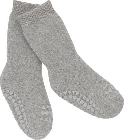GoBabyGo - ABS Baby Sokken 6-12 Mnd Grey Melange
