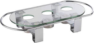 APS Waxinelichtjeshouder - Metaal - 34 x 18 x 6 cm - 18 x 6 cm - Vaatwasserbestendig - Breukvast