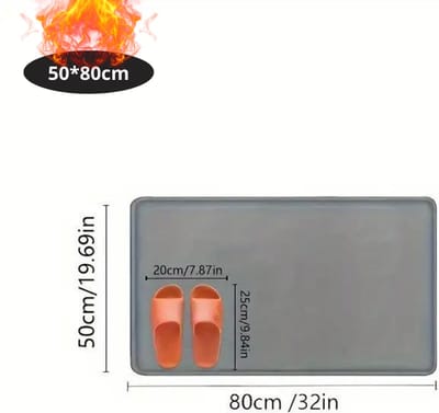 Nivard Badmat - Douchemat - Antislip - Wc Mat - Toiletmat - Badkamermat - Grijs - 50x80