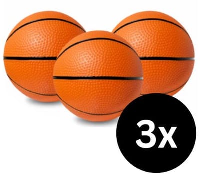 Jojoy - 3 Stuks Mini Basketballen - Vervanging Ballen - Foam - Voor DUNKDOME Basketbalring - Indoor Speelgoed - MINIBALL