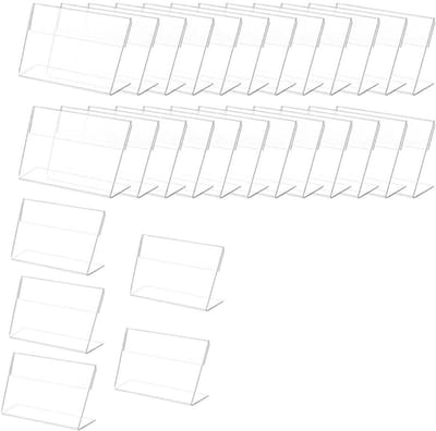 Set van 30 Acryl Labelhouders voor Prijskaartjes, Buffets en Naamkaartjes, Ideaal voor Kantoor en Winkel (7x10 cm)