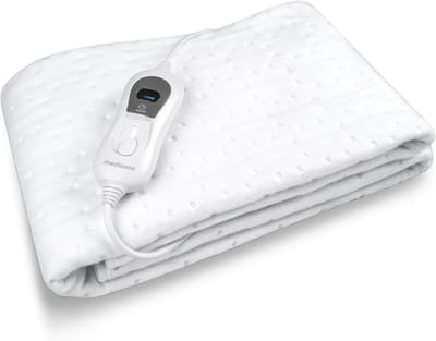 Elektrische Onderdeken - Verwarmde Mat - Ontspannende Warmte - Automatische Uitschakeling - 150 x 80 cm - Wit