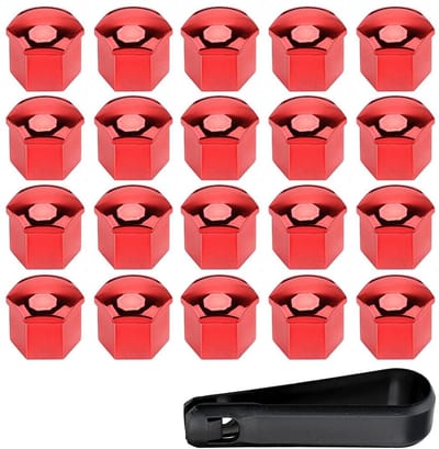 Dailygoods- Wielmoer Cap 21mm - 20 Stuks - Duurzaam - Stofdichte Bescherming - Eenvoudig te Installeren - Hoogwaardig Plastic - Wielmoerdop