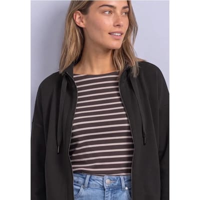 Jasje met Silk-Look en geribde details