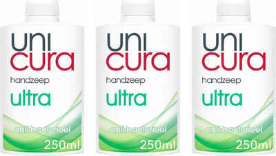 Unicura Ultra Handzeep Navulling - Anti Bacterieel 3 x 250 ml