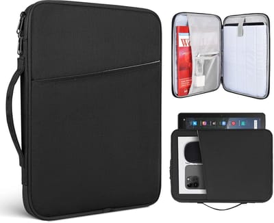 Tablettas - Laptoptas - Voeringtas - Handheld opbergtas - Geschikt voor zakelijk kantoorgebruik - Lichtgewicht handheld - 1 stuk - Zwart