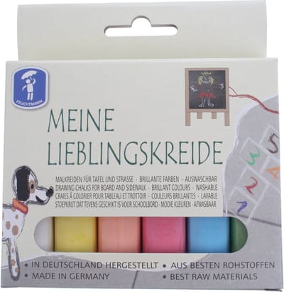 Feuchtmann Meine Lieblingskreide Stoepkrijt 6 Stuks