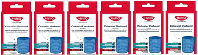 Heltiq Cohesief Verband 4X8 cm - 6 stuks - Voordeelverpakking