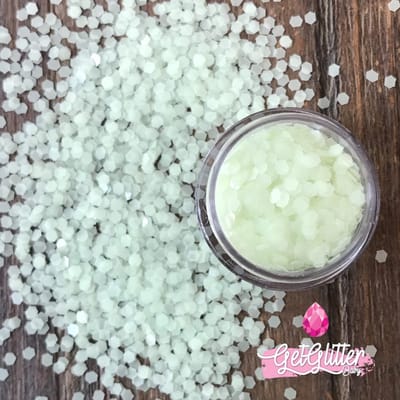 GetGlitterBaby® - Glow in the Dark Sterren Festival Glitters voor Lichaam en Gezicht / Bio Biodegradable Vegan Biologische Face Body Glitter Jewels - Glow in the Dark Sneeuwvlokjes
