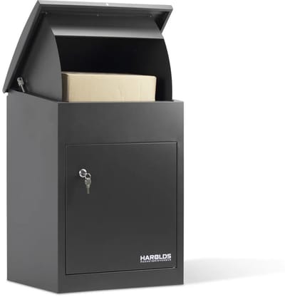 Harolds Pakketbrievenbus Compact Antraciet - Grijs