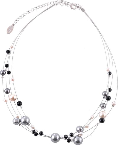 Behave Ketting - Parelketting - Necklace - Dames - Halsketting - 40 cm (+8 cm verlengketting) - Multi Color 2