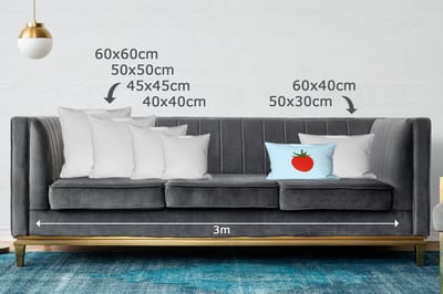 Sierkussens - Kussentjes Woonkamer - 50x30 cm - Rood - Tomaat - Groente