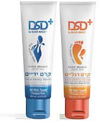 Geschenkset Moederdag cadeautje voor haar DSD - Dead Sea Minerals Set - Foot Cream Pro & Hand Cream Pro (Dode Zeezout Mineralen Set - Voetcrème Pro & Handcrème Pro)
