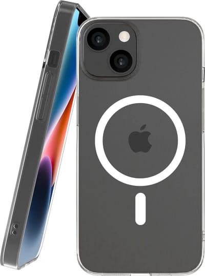 Hoesje Geschikt voor Apple iPhone 14 / 13 | NEKIT Bare | 1.2MM Thin Case | Ultradun en Ultralicht Design | Verfijnde Bescherming | Compatibel met MagSafe / Qi2 | Transparant