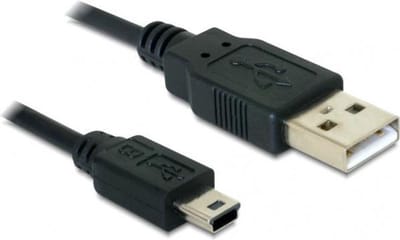 Delock - Kabel USB 2.0-A - USB mini-B 5 Pin 1 m Stecker / St