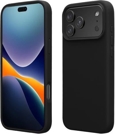 kwmobile telefoonhoesje geschikt voor Apple iPhone 17 Pro Max - Hoesje met siliconen coating - Smartphone case in zwart