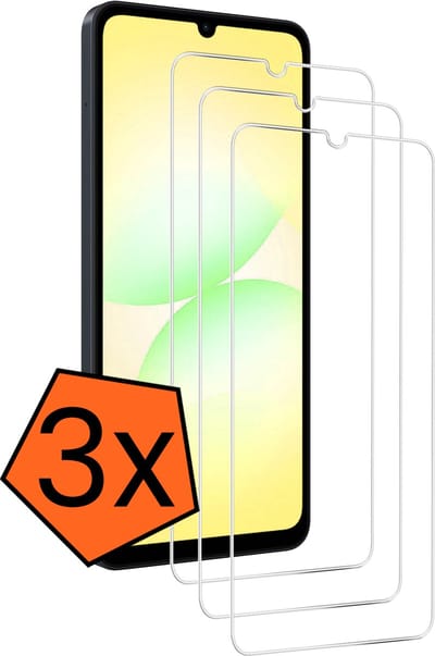 Screenprotector - 3 Stuks - Geschikt voor Samsung Galaxy A07 - Extra Sterk - Gehard Glas - Beschermglas - Tempered Glass - Screen Protector