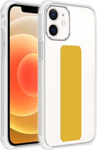 Cadorabo Hoesje geschikt voor Apple iPhone 11 in GEEL - Beschermhoes gemaakt van flexibel TPU silicone Cover Case met houder en standfunctie