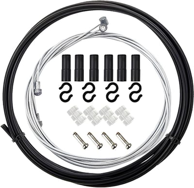 Complete Set van Fietskabels voor Remmen - Vervangingskabels voor Mountainbike en Racefiets, Universele Remkabels en Huizen