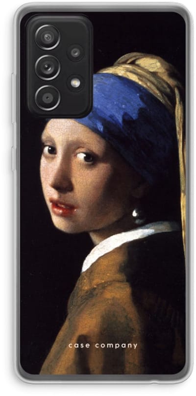 Hoesje geschikt voor Samsung Galaxy A52s 5G hoesje - The Pearl Earring - Soft Cover Telefoonhoesje - Bescherming aan alle Kanten en Schermrand