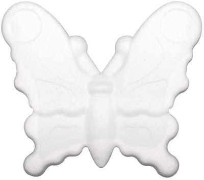 8x stuks piepschuim vlinders van 12,5 cm