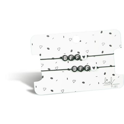 Armbandjes zwart BFF & BFF