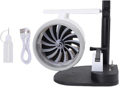 Desktop Ventilator - Luchtbevochtiger Oplader - Bureau Comfort - 3-in-1 Functie - 20x21x21 cm - Rood